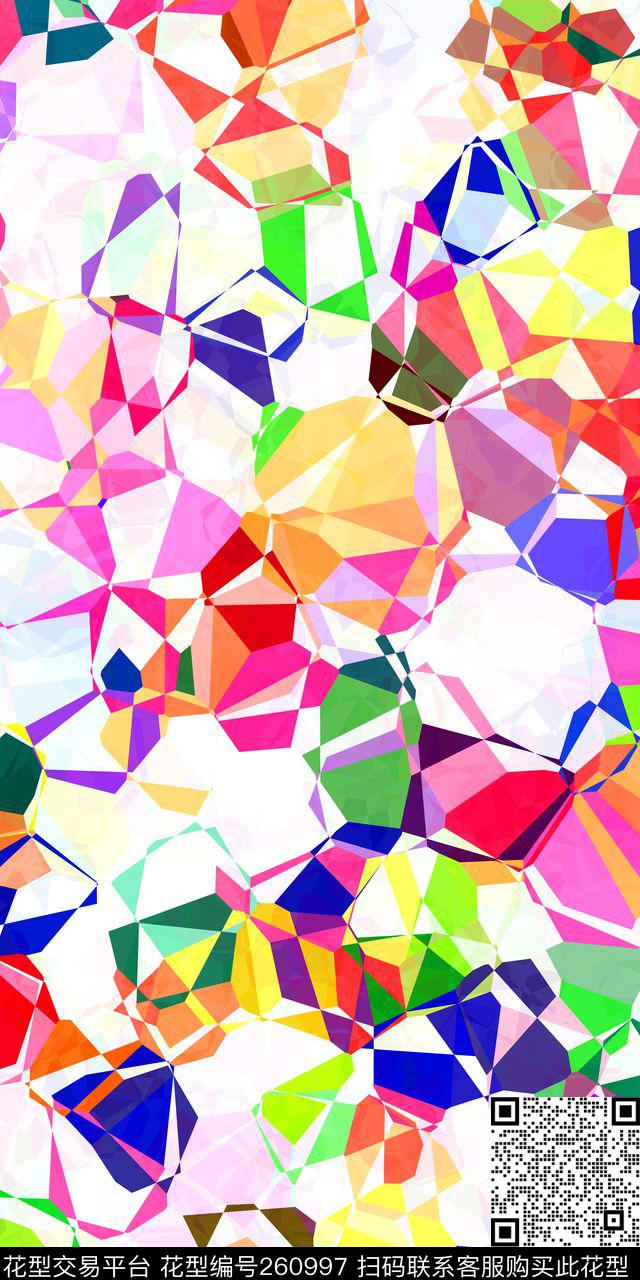 几何自由缤纷数码印花华亿平台下载（图片编号: 260997） - 瓦栏（Walan）