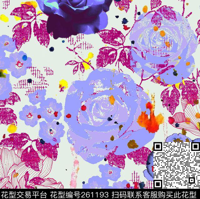 U-植物花卉/Botany数码印花华亿平台下载（图片编号: 261193） - 瓦栏（Walan）