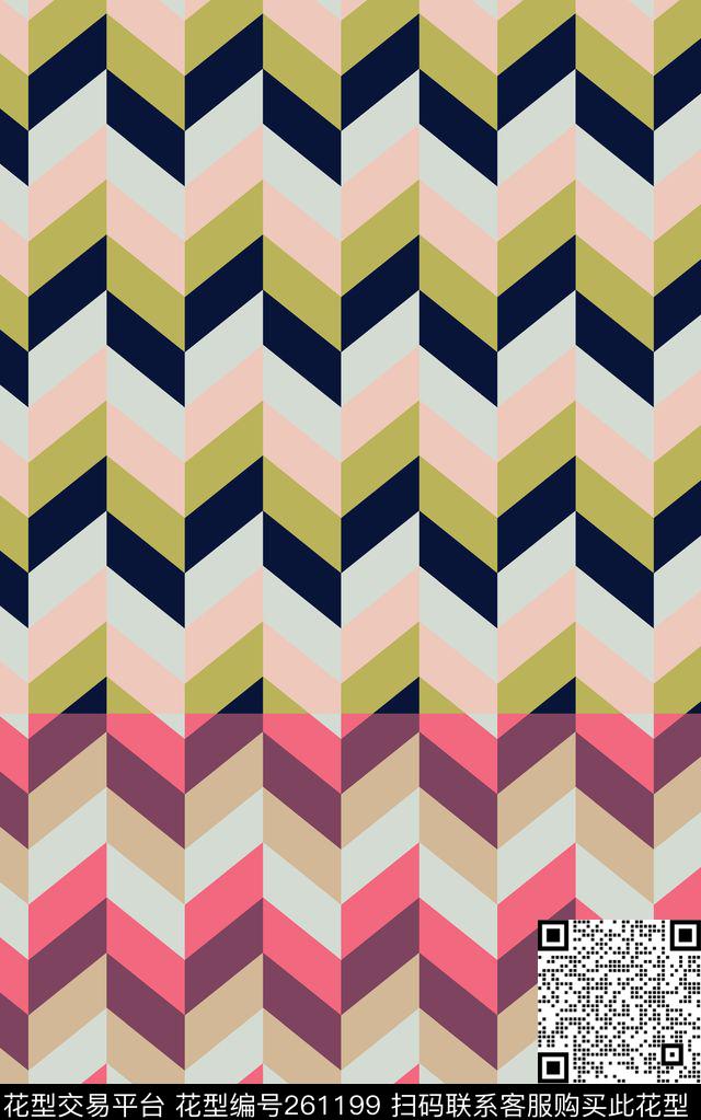 F-几何条纹/Fringe数码印花华亿平台下载（图片编号: 261199） - 瓦栏（Walan）