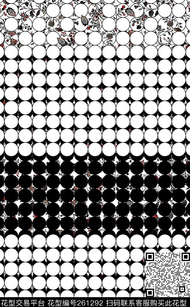 几何圆点简约传统印花华亿平台下载（图片编号: 261292） - 瓦栏（Walan）