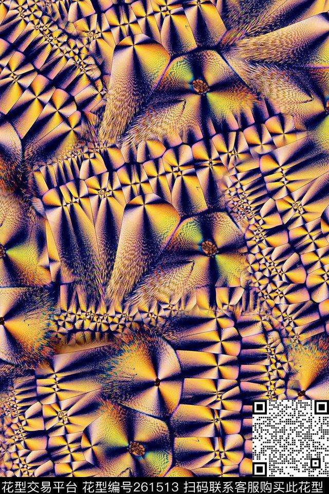 几何肌理拼贴抽象科技感感悟抽象数码印花华亿平台下载（图片编号: 261513） - 瓦栏（Walan）