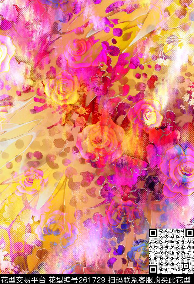 S-艺术花卉/Art数码印花华亿平台下载（图片编号: 261729） - 瓦栏（Walan）