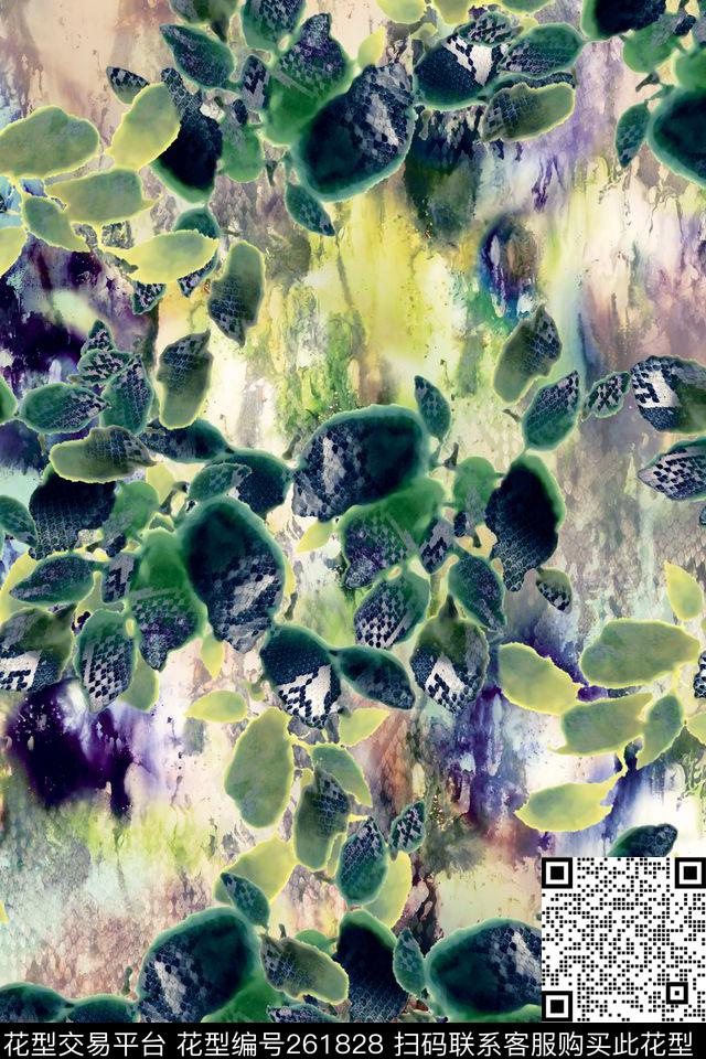 斑点抽象肌理数码印花华亿平台下载（图片编号: 261828） - 瓦栏（Walan）