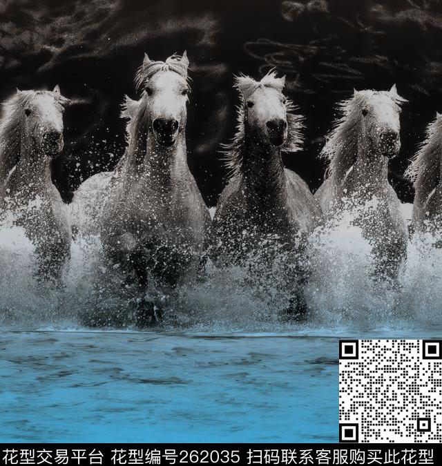 骏马群马数码印花华亿平台下载（图片编号: 262035） - 瓦栏（Walan）