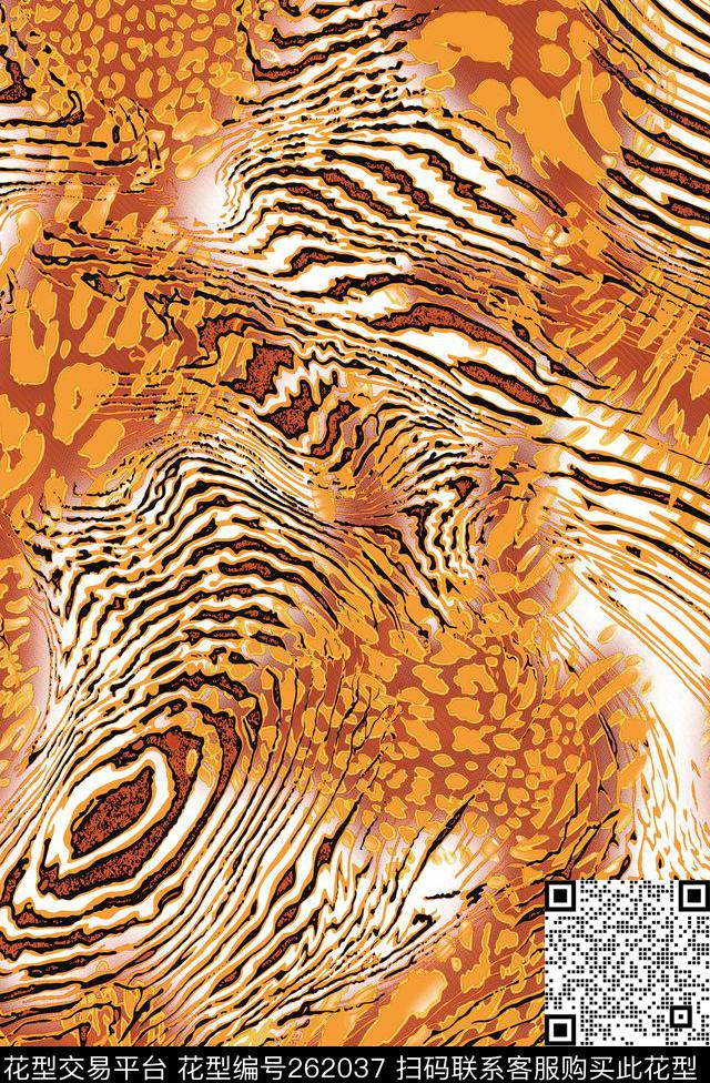 豹纹野性个性传统印花华亿平台下载（图片编号: 262037） - 瓦栏（Walan）