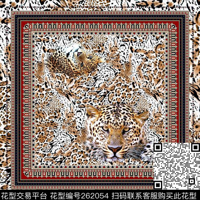 欧式佩兹利豹纹数码印花华亿平台下载（图片编号: 262054） - 瓦栏（Walan）