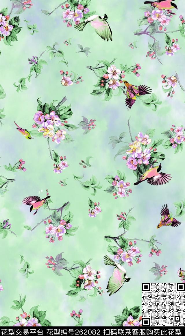 花卉碎花田园风数码印花华亿平台下载（图片编号: 262082） - 瓦栏（Walan）