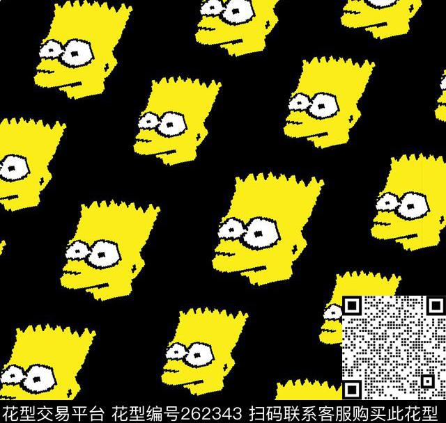 卡通可爱儿童传统印花华亿平台下载（图片编号: 262343） - 瓦栏（Walan）