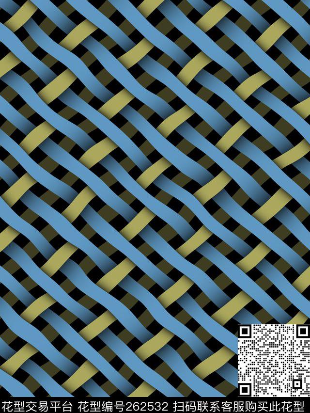 条纹编织简约数码印花华亿平台下载（图片编号: 262532） - 瓦栏（Walan）