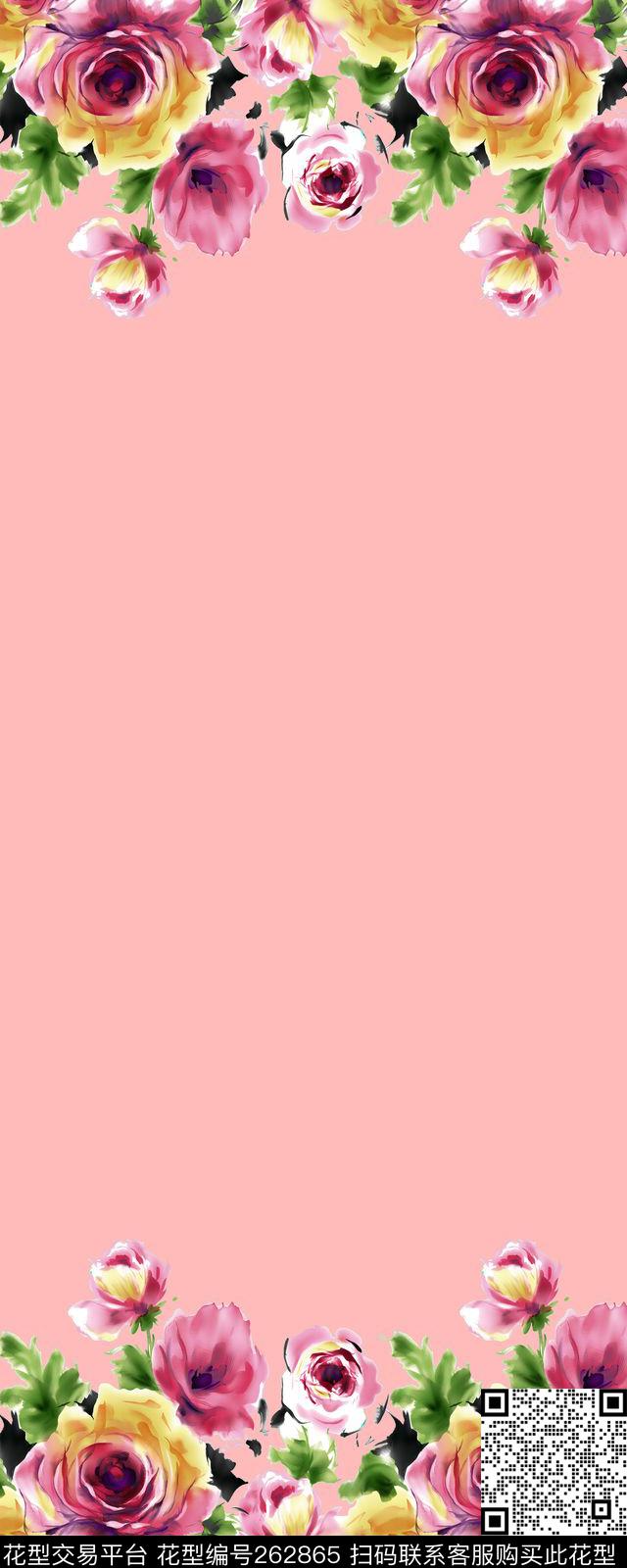 花卉传统印花华亿平台下载（图片编号: 262865） - 瓦栏（Walan）