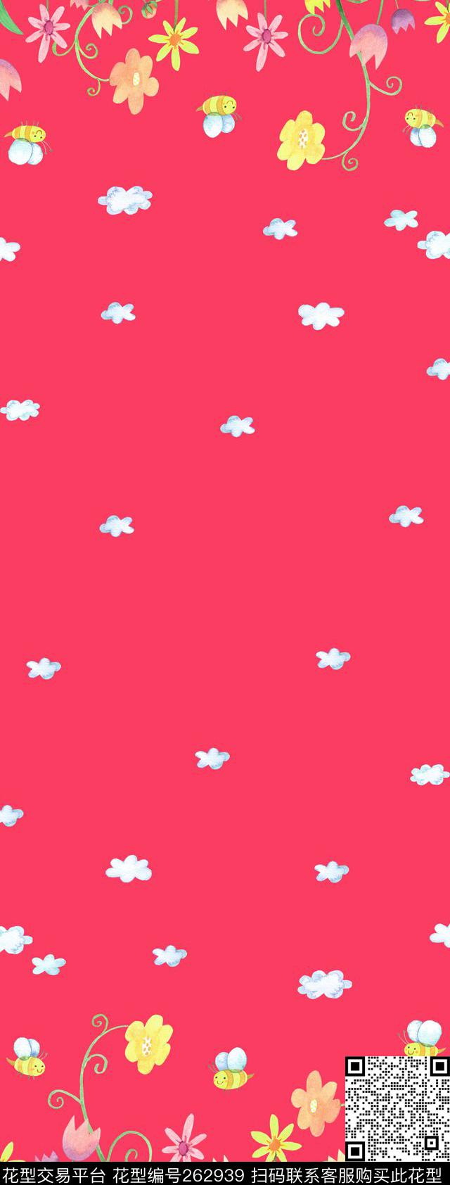小花定位儿童传统印花华亿平台下载（图片编号: 262939） - 瓦栏（Walan）