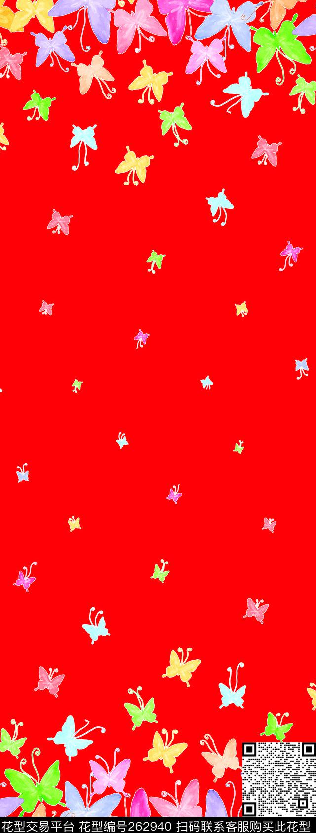 蝴蝶定位可爱传统印花华亿平台下载（图片编号: 262940） - 瓦栏（Walan）