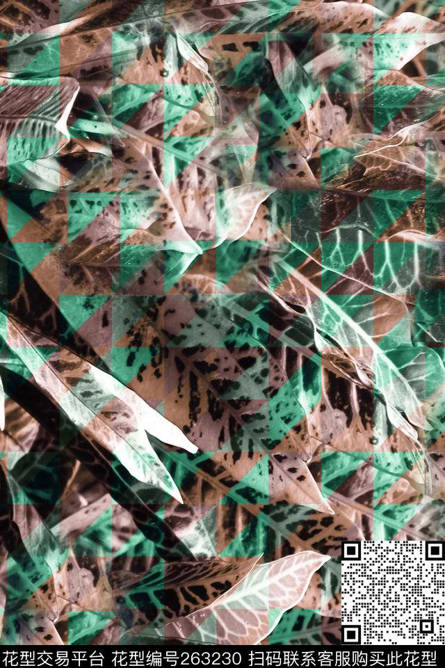 休闲怀旧水彩数码印花华亿平台下载（图片编号: 263230） - 瓦栏（Walan）