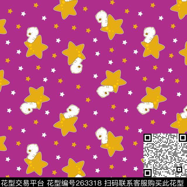 星星卡通可爱传统印花华亿平台下载（图片编号: 263318） - 瓦栏（Walan）