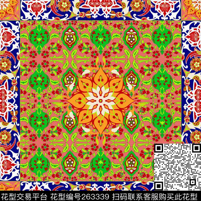 花卉民族传统传统印花华亿平台下载（图片编号: 263339） - 瓦栏（Walan）