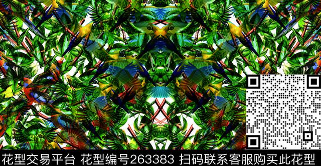 植物花鸟高贵数码印花华亿平台下载（图片编号: 263383） - 瓦栏（Walan）