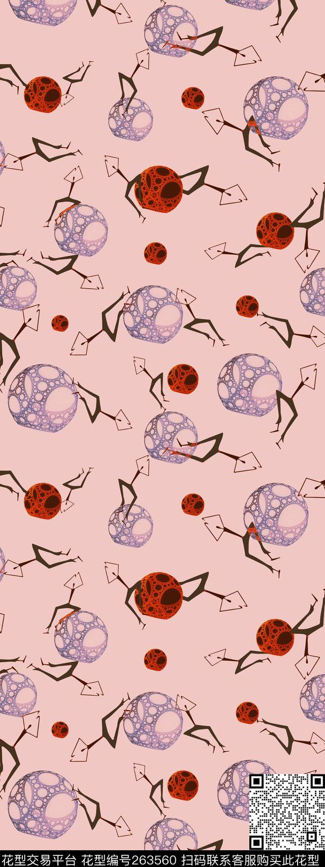 花卉淡雅简约传统印花华亿平台下载（图片编号: 263560） - 瓦栏（Walan）