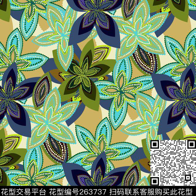 点串花方巾高贵传统印花华亿平台下载（图片编号: 263737） - 瓦栏（Walan）