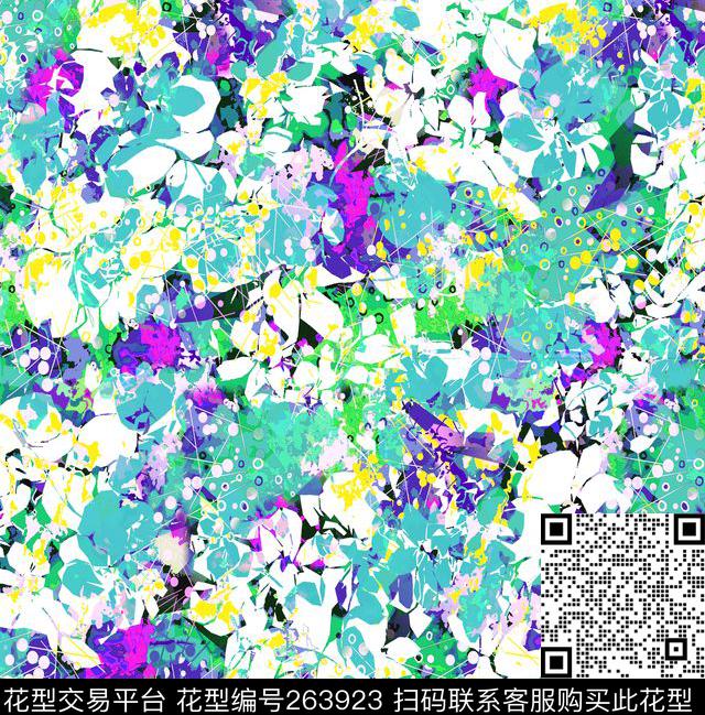 块面花传统印花华亿平台下载（图片编号: 263923） - 瓦栏（Walan）