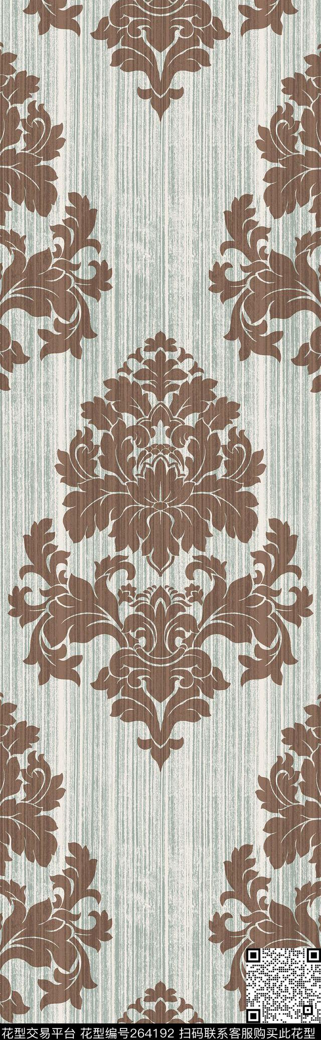 复古典雅家纺欧式花纹传统印花华亿平台下载（图片编号: 264192） - 瓦栏（Walan）