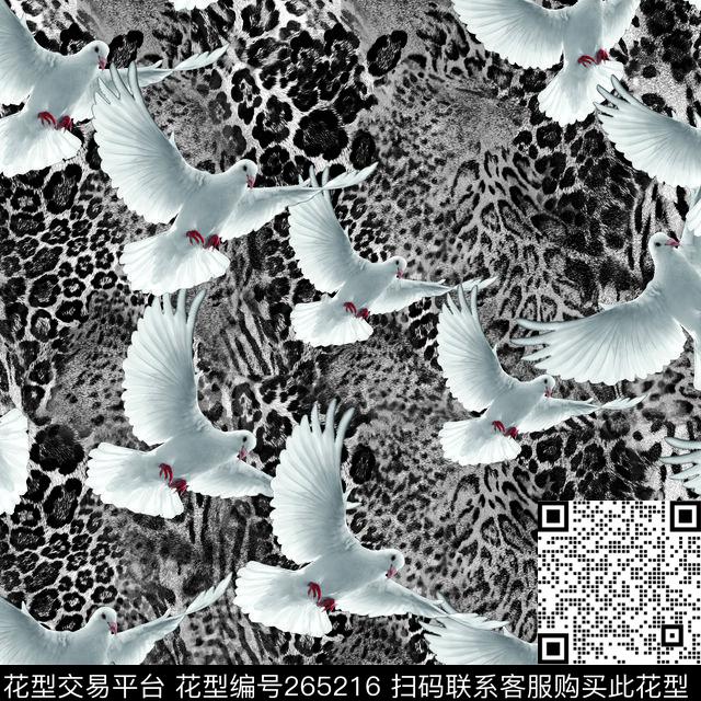 豹纹格子野性数码印花华亿平台下载（图片编号: 265216） - 瓦栏（Walan）