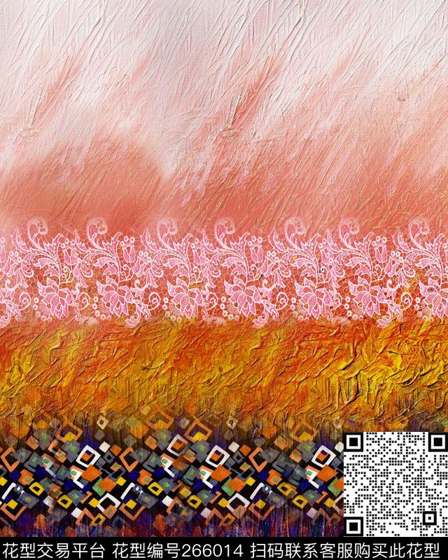 花卉拼贴简洁数码印花华亿平台下载（图片编号: 266014） - 瓦栏（Walan）