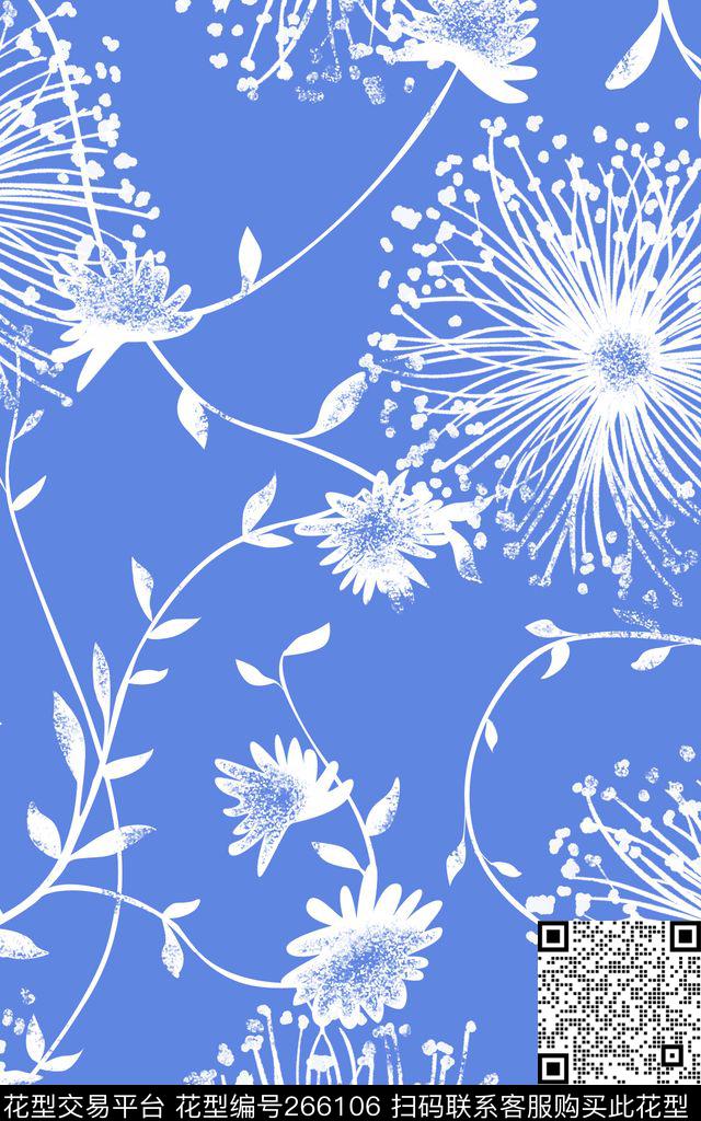 花卉传统印花华亿平台下载（图片编号: 266106） - 瓦栏（Walan）