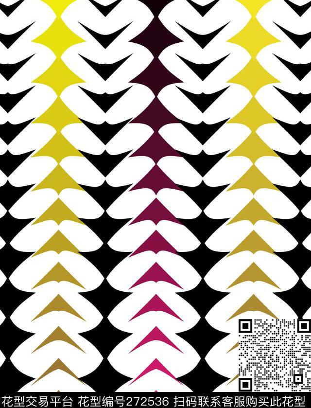 几何平铺对称传统印花华亿平台下载（图片编号: 272536） - 瓦栏（Walan）