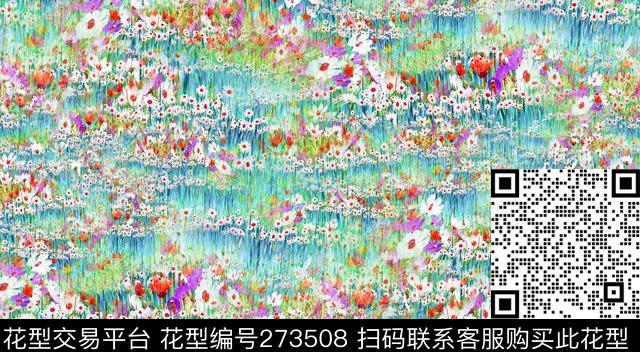 花卉数码印花华亿平台下载（图片编号: 273508） - 瓦栏（Walan）