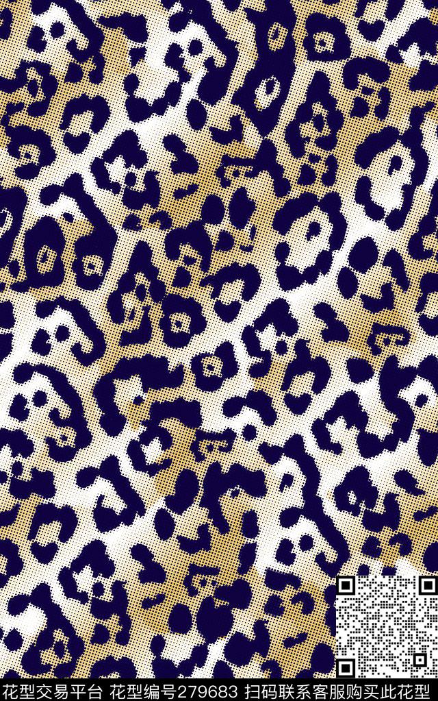 豹纹动物纹女装传统印花华亿平台下载（图片编号: 279683） - 瓦栏（Walan）
