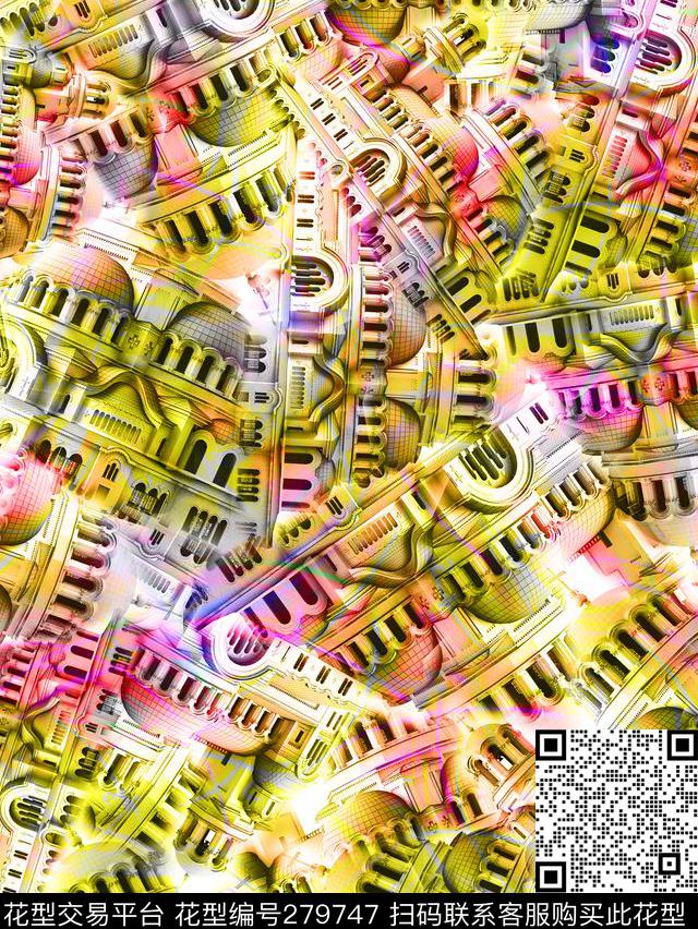建筑罗马组合数码印花华亿平台下载（图片编号: 279747） - 瓦栏（Walan）