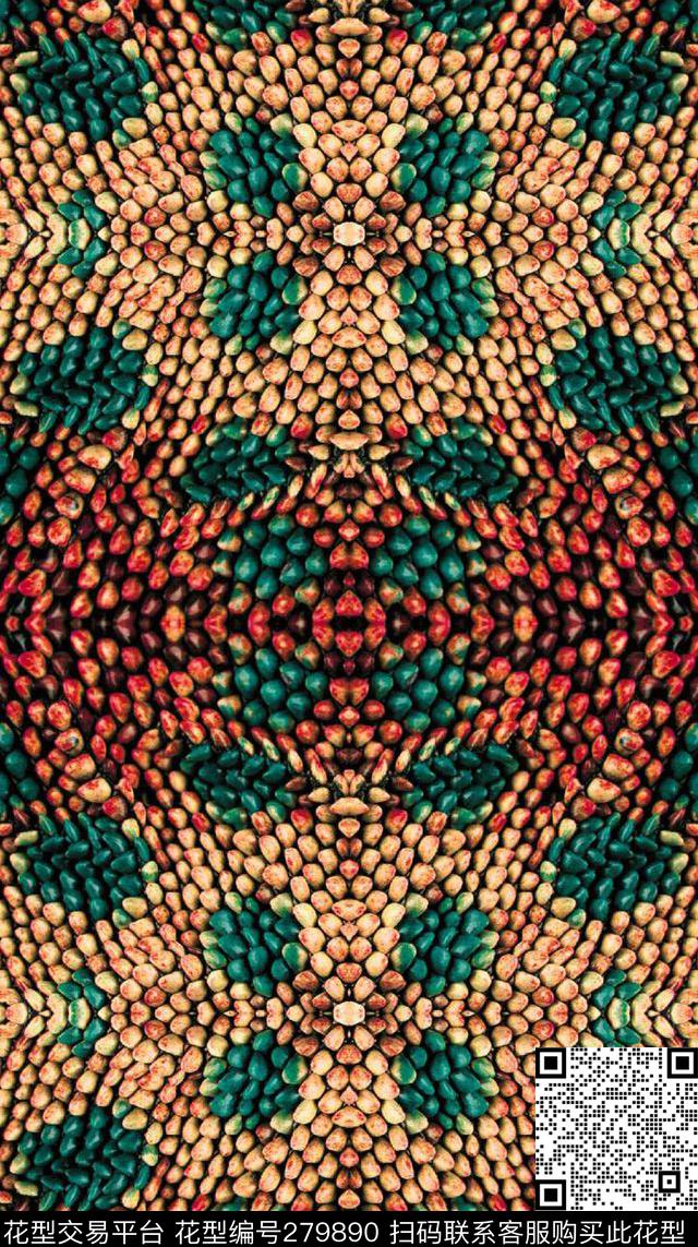 蛇纹高清斑点数码印花华亿平台下载（图片编号: 279890） - 瓦栏（Walan）