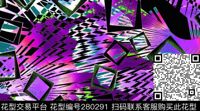 欧美创意、肌理、几何类数码印花华亿平台下载（图片编号: 280291） - 瓦栏（Walan）