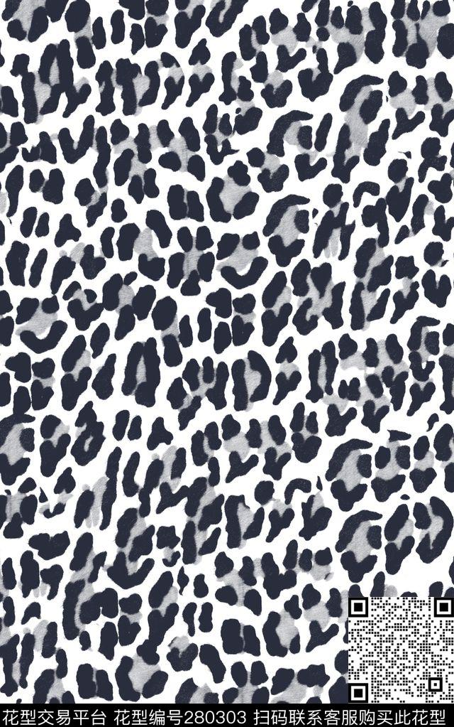 豹纹动物纹女装传统印花华亿平台下载（图片编号: 280303） - 瓦栏（Walan）