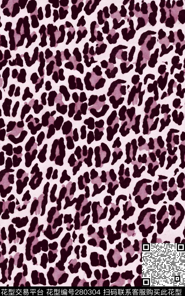 豹纹动物纹女装传统印花华亿平台下载（图片编号: 280304） - 瓦栏（Walan）