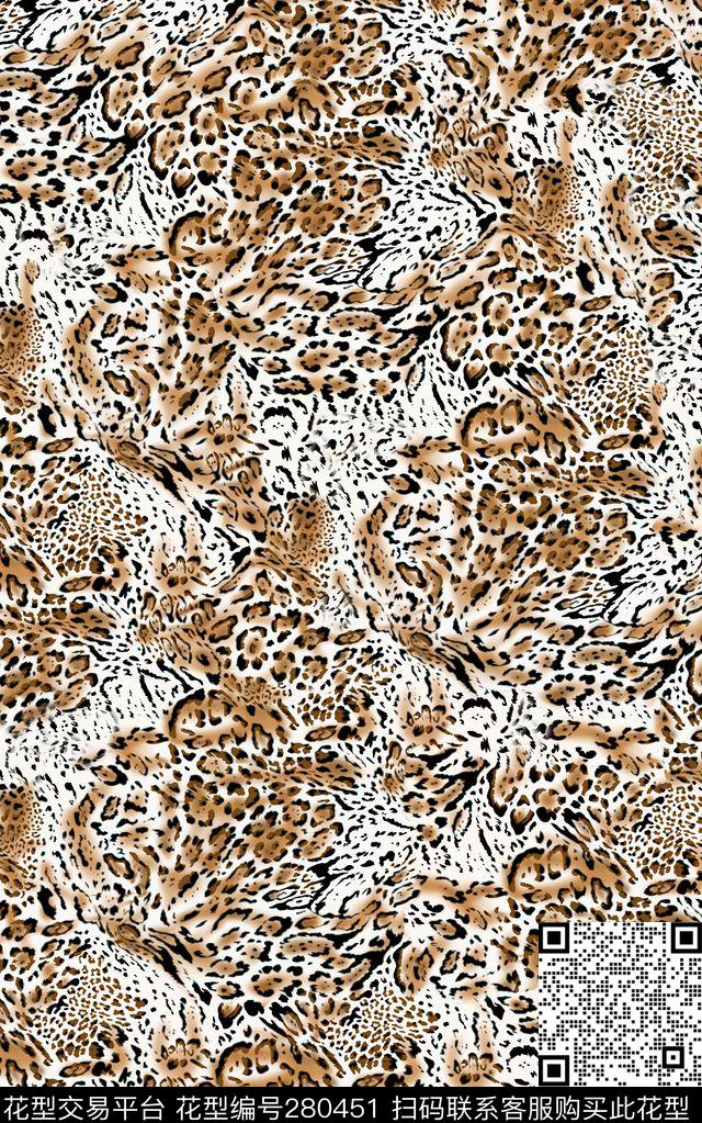 老虎纹豹纹性感传统印花华亿平台下载（图片编号: 280451） - 瓦栏（Walan）