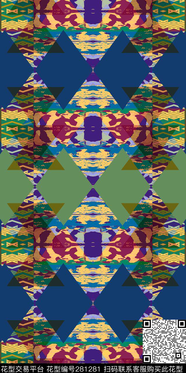 几何传统印花华亿平台下载（图片编号: 281281） - 瓦栏（Walan）