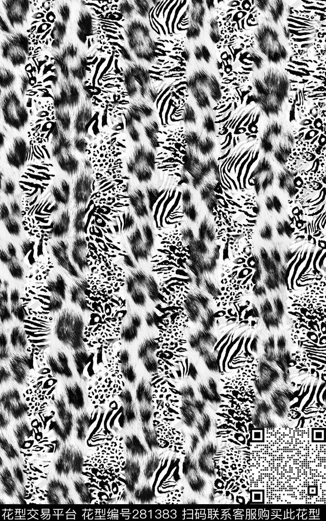 男装斑马纹简洁数码印花华亿平台下载（图片编号: 281383） - 瓦栏（Walan）