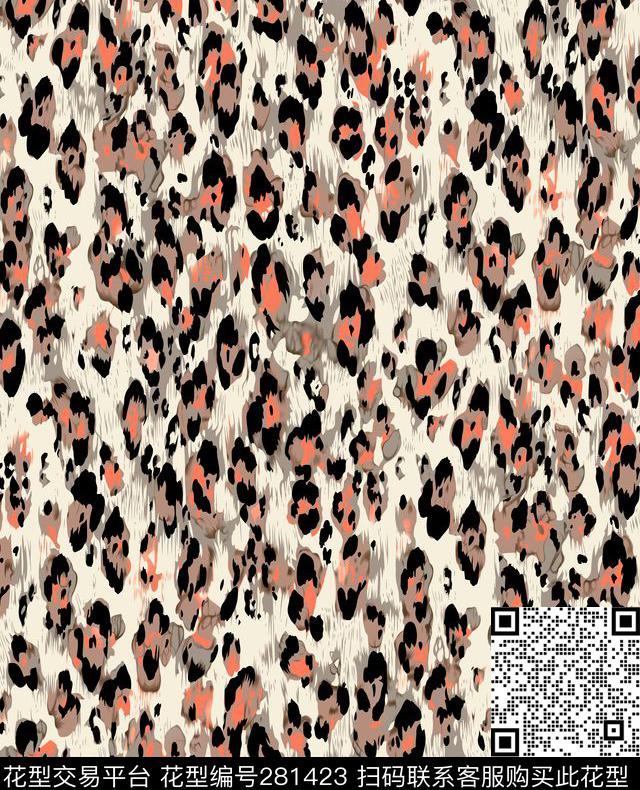 豹纹简约大气传统印花华亿平台下载（图片编号: 281423） - 瓦栏（Walan）