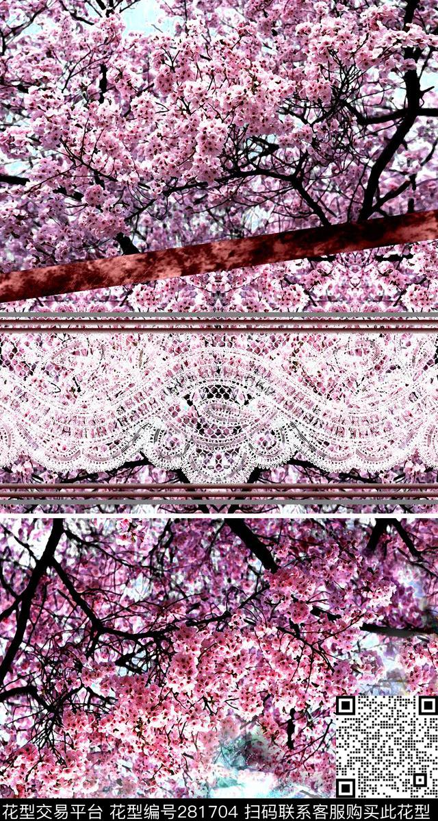 花卉烂漫梦幻数码印花华亿平台下载（图片编号: 281704） - 瓦栏（Walan）