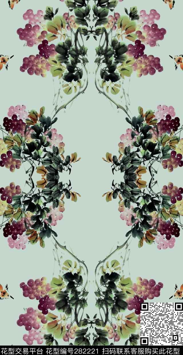 ♥红桃A〖中国风韵〗数码印花华亿平台下载（图片编号: 282221） - 瓦栏（Walan）