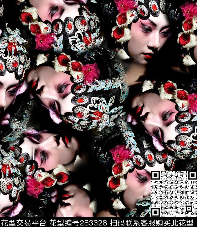 人物花旦京韵数码印花华亿平台下载（图片编号: 283328） - 瓦栏（Walan）