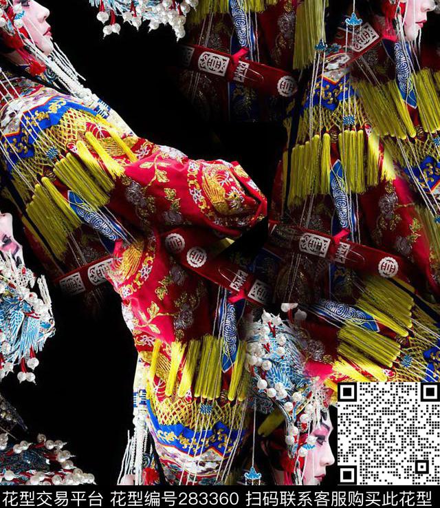 人物花旦京韵数码印花华亿平台下载（图片编号: 283360） - 瓦栏（Walan）