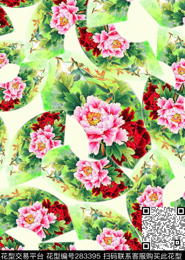 中国风数码印花华亿平台下载（图片编号: 283395） - 瓦栏（Walan）