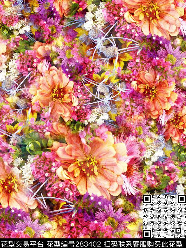 小碎花数码印花华亿平台下载（图片编号: 283402） - 瓦栏（Walan）