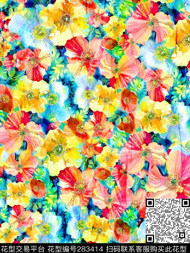 小碎花数码印花华亿平台下载（图片编号: 283414） - 瓦栏（Walan）