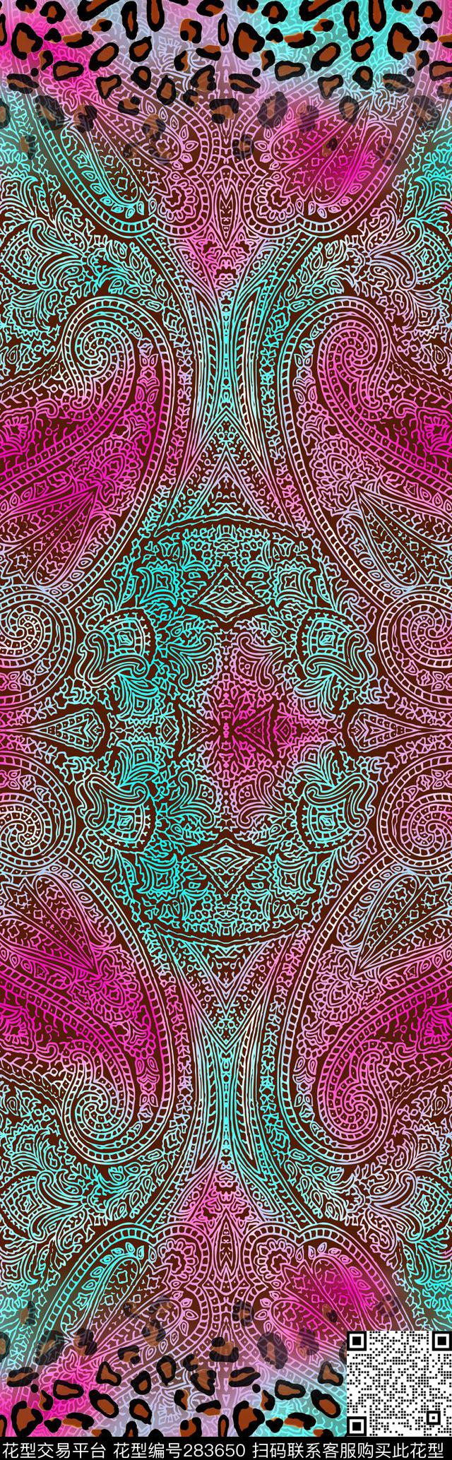 豹纹定位复古传统印花华亿平台下载（图片编号: 283650） - 瓦栏（Walan）