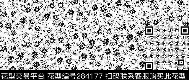 花卉小碎花清爽底花卉传统印花华亿平台下载（图片编号: 284177） - 瓦栏（Walan）