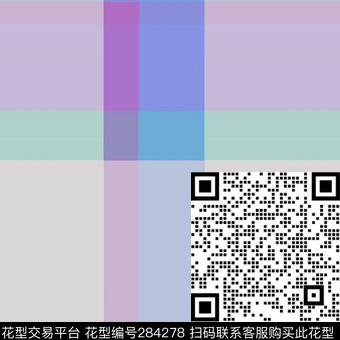 抽象水彩格纹传统印花华亿平台下载（图片编号: 284278） - 瓦栏（Walan）