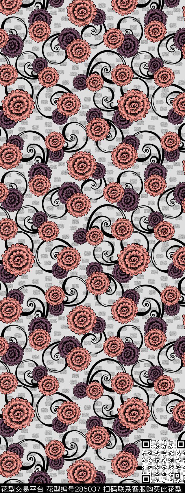 传统印花华亿平台下载（图片编号: 285037） - 瓦栏（Walan）